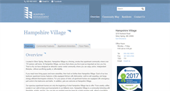 Desktop Screenshot of hampshirevillageapartments.com