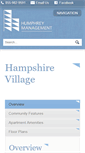 Mobile Screenshot of hampshirevillageapartments.com